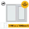 UPVC Window White - Double 1190mm w x 1040mm h (RAL9010) Left or Right Opening 2P UPVC Window White - Double 1190mm w x 1040mm h (RAL9010) Left or Right Opening 2P