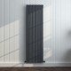 Vertical Radiator - Flat Anthracite Grey RAL7016 - Tall Tower Traditional Column Wall Mount Radiator - Single & Double Panel