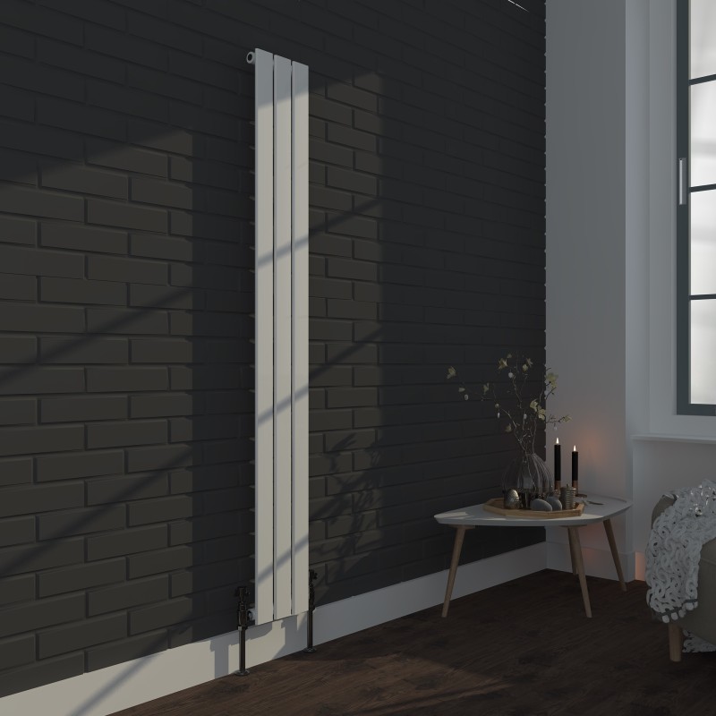 Vertical Radiator - Flat Gloss White RAL9003 - Tall Tower Traditional Column Wall Mount Radiator - Single & Double Panel Vertical Radiator - Flat Gloss White RAL9003 - Tall Tower Traditional Column Wall Mount Radiator - Single & Double Panel