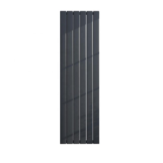Vertical Radiator - Flat Anthracite Grey RAL7016 - Tall Tower Traditional Column Wall Mount Radiator - Single & Double Panel